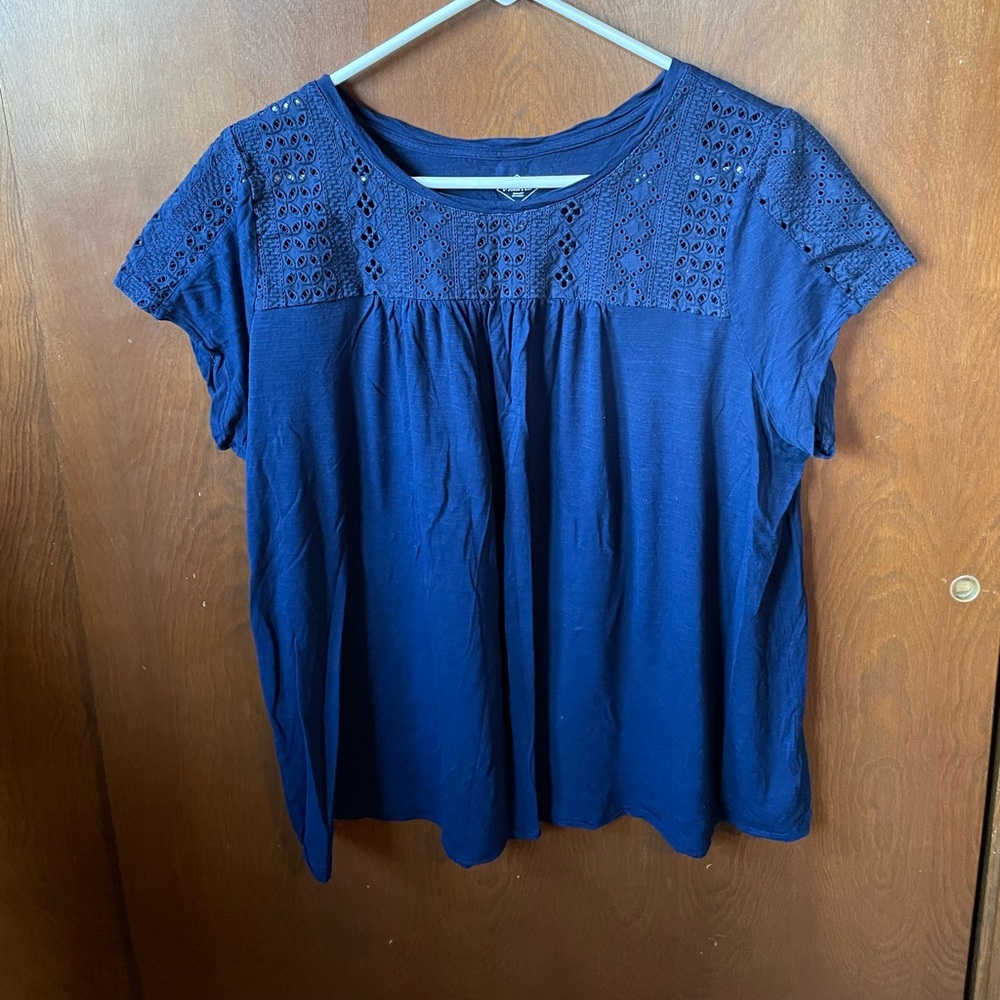 Simple Blue Blouse